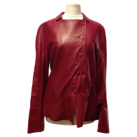 Giorgio Armani Leather jacket in red