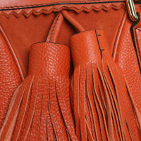Burberry Prorsum Handtasche aus Leder in Orange