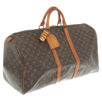 Louis Vuitton Keepall 55 Canvas in Brown