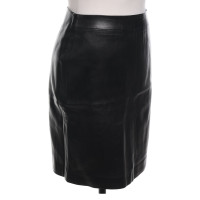 Gucci Leather skirt in black