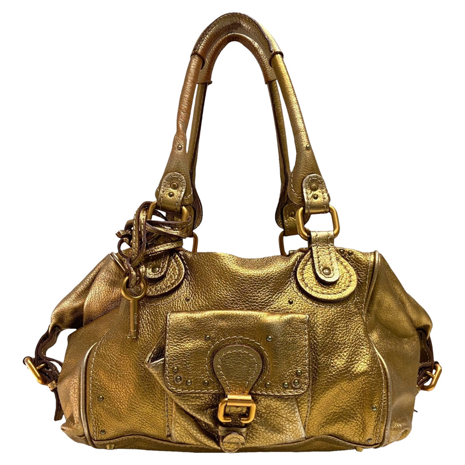 Chloé Tote bag Leather in Gold
