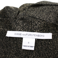 Diane Von Furstenberg Robe « Fosette » en or / noir
