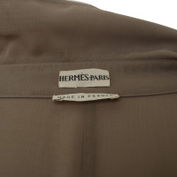 Hermès khakifarbener Staubmantel 