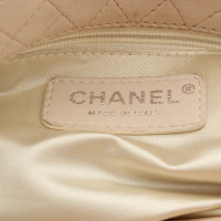Chanel Flap Bag Leer in Crème