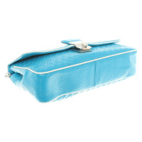 Tod's Handbag Patent leather in Turquoise