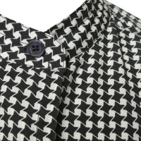 Michael Kors Geruite blouse zwart/wit