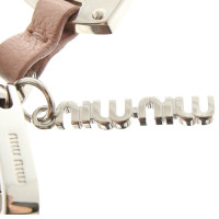 Miu Miu Key rings in Nude / silver