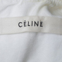Céline top di cotone in bianco