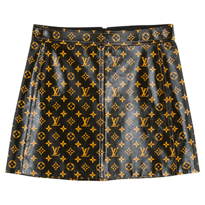 Louis Vuitton Skirt Patent leather in Black