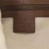 Gucci Shopper Leer in Bruin