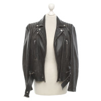 The Kooples Jacket/Coat Leather in Black
