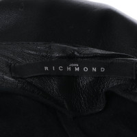Richmond Leren broek in zwart