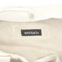 Max & Co Tote Bag aus Leder in Creme
