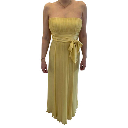 Bcbg Max Azria Kleid aus Seide in Gelb