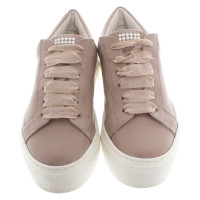 Agl Trainers Leather in Taupe