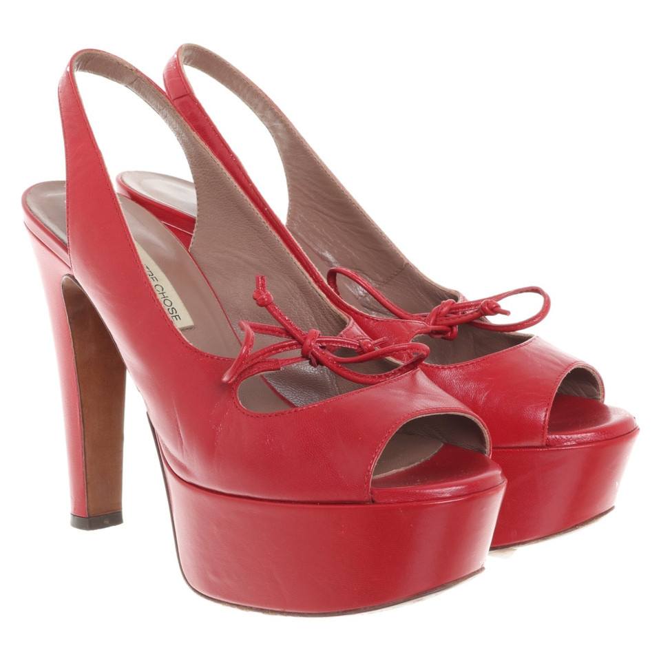 L'autre Chose Sandals in red
