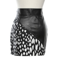 Fausto Puglisi skirt made of leather and silk