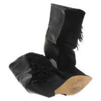 Isabel Marant Wedges Leather in Black