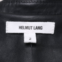 Helmut Lang Blazer en cuir noir