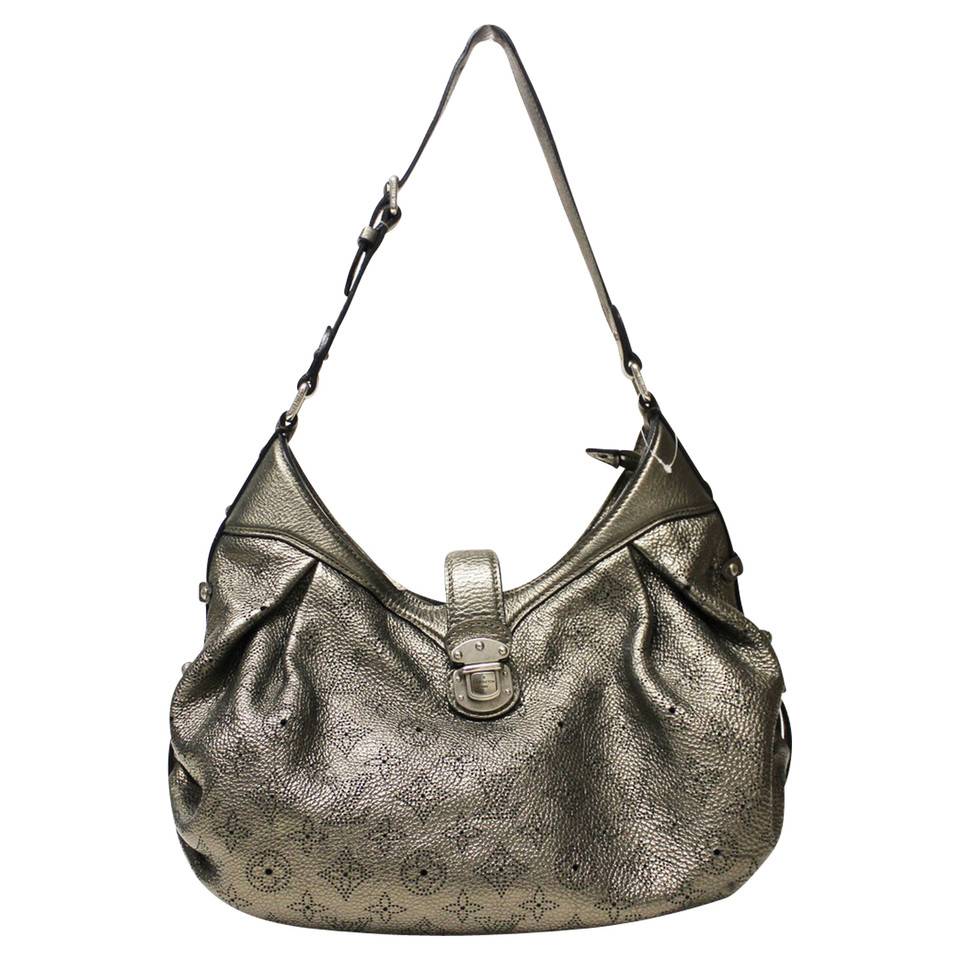 Louis Vuitton Shopper Leather in Silvery