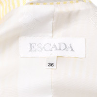Escada Striped blazer in yellow / white