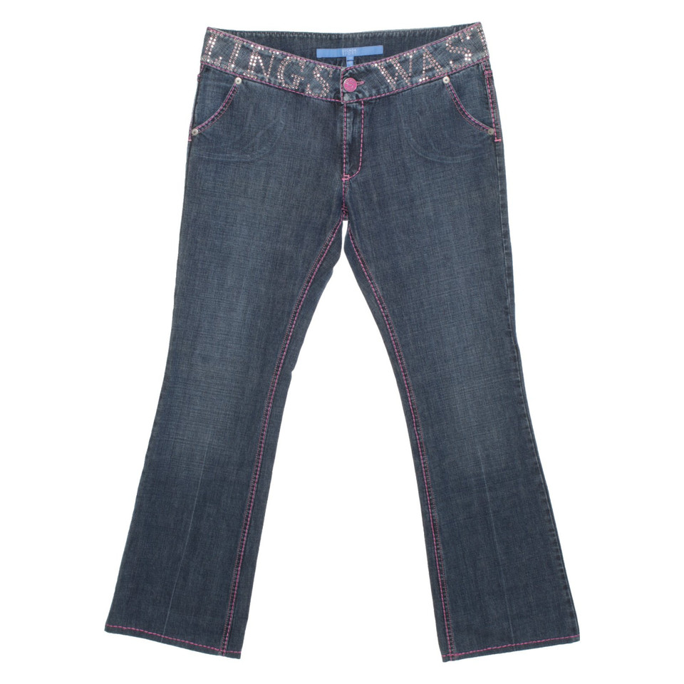 Escada Jeans Katoen in Blauw