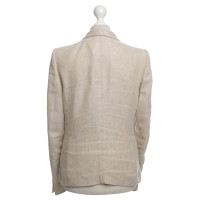 René Lezard Blazer in Beige/Weiß