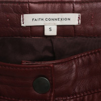 Faith Connexion Pantalon de motard en cuir