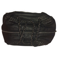 Chanel Bowling Bag aus Leder in Schwarz