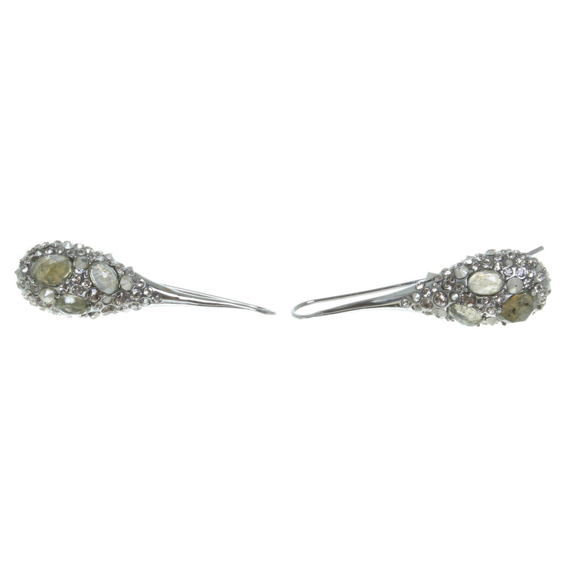 Alexis Bittar Long earrings with quartz stones