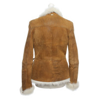 7 For All Mankind Jacket/Coat Fur in Brown