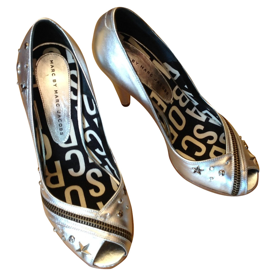 Marc By Marc Jacobs Peeptoes d'argento