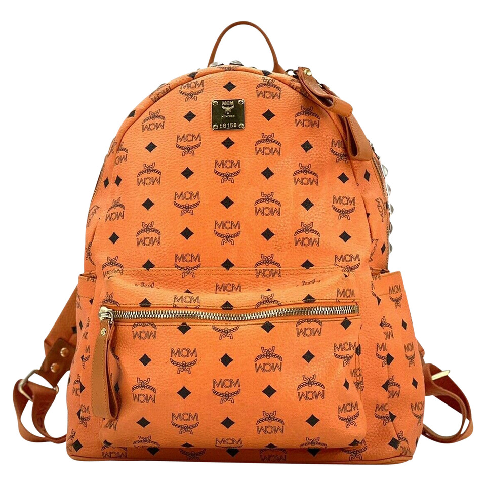 Mcm Backpack in Orange