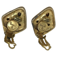 Chanel orecchini vintage in metallo dorato