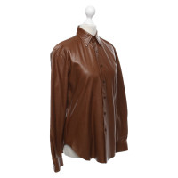 Ralph Lauren Black Label Top Leather in Brown