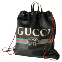 Gucci Rucksack aus Leder in Schwarz
