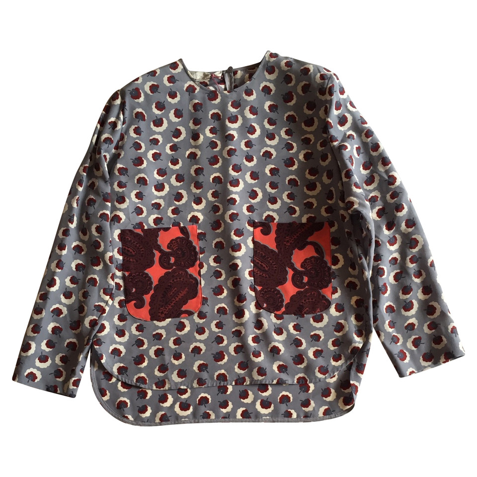 Stella McCartney Zijden blouse met patroon
