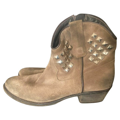 Via Roma 15 Ankle boots Suede in Beige