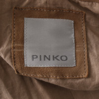 Pinko Suede jacket in ocher