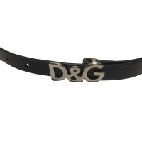 Dolce & Gabbana Leather strap with logo buckle