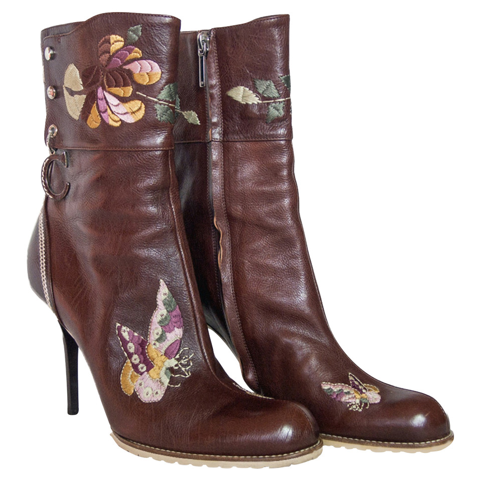 Christian Dior Ankle boots with embroidery