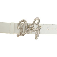 Dolce & Gabbana Cintura in Pelle in Bianco