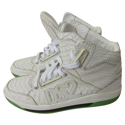 Dsquared2 Sneaker in Pelle in Beige