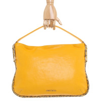 Jimmy Choo Handtasche aus Leder in Gelb