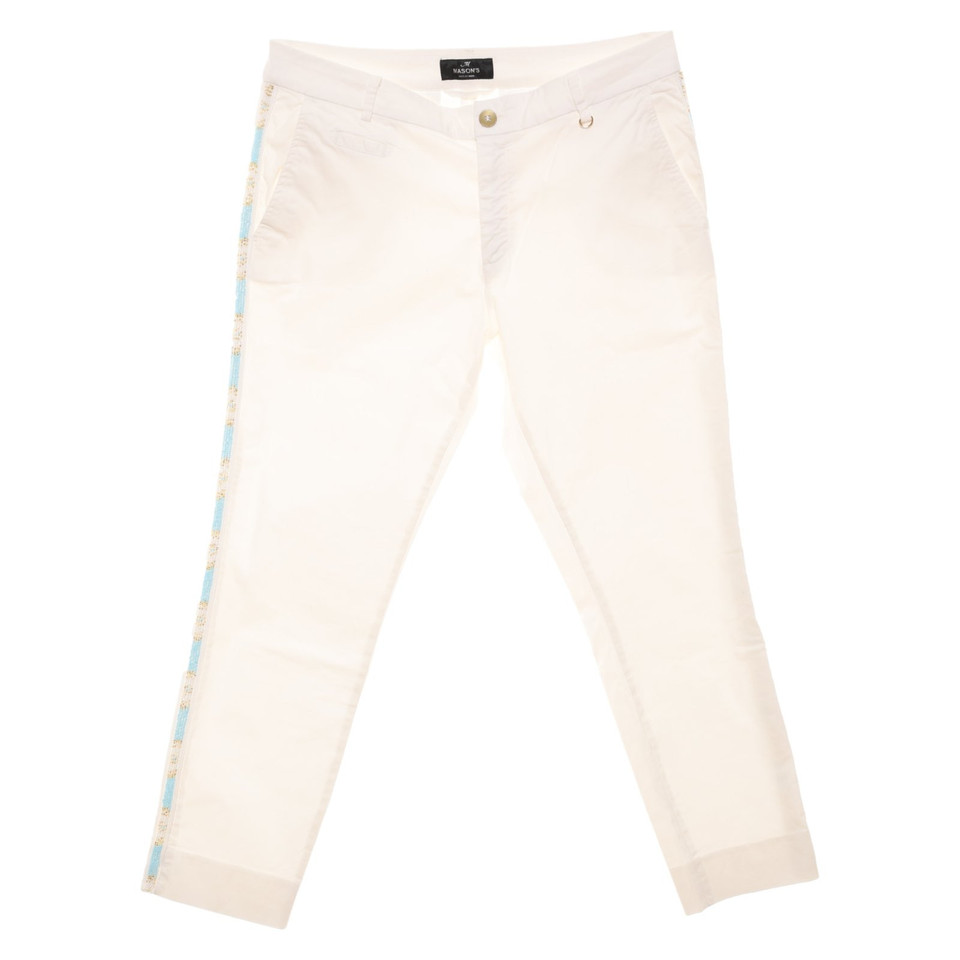 Mason's Paio di Pantaloni in Bianco