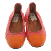 Lanvin Ballerinas in red/orange
