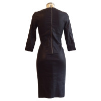 Jitrois Leather Dress in Navy