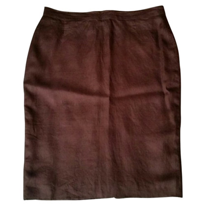 Marina Rinaldi Skirt Linen in Brown