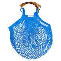 Utmon Es Pour Paris Handtasche aus Baumwolle in Blau