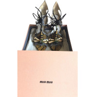 Miu Miu Sandaletten mit dekorativem Besatz